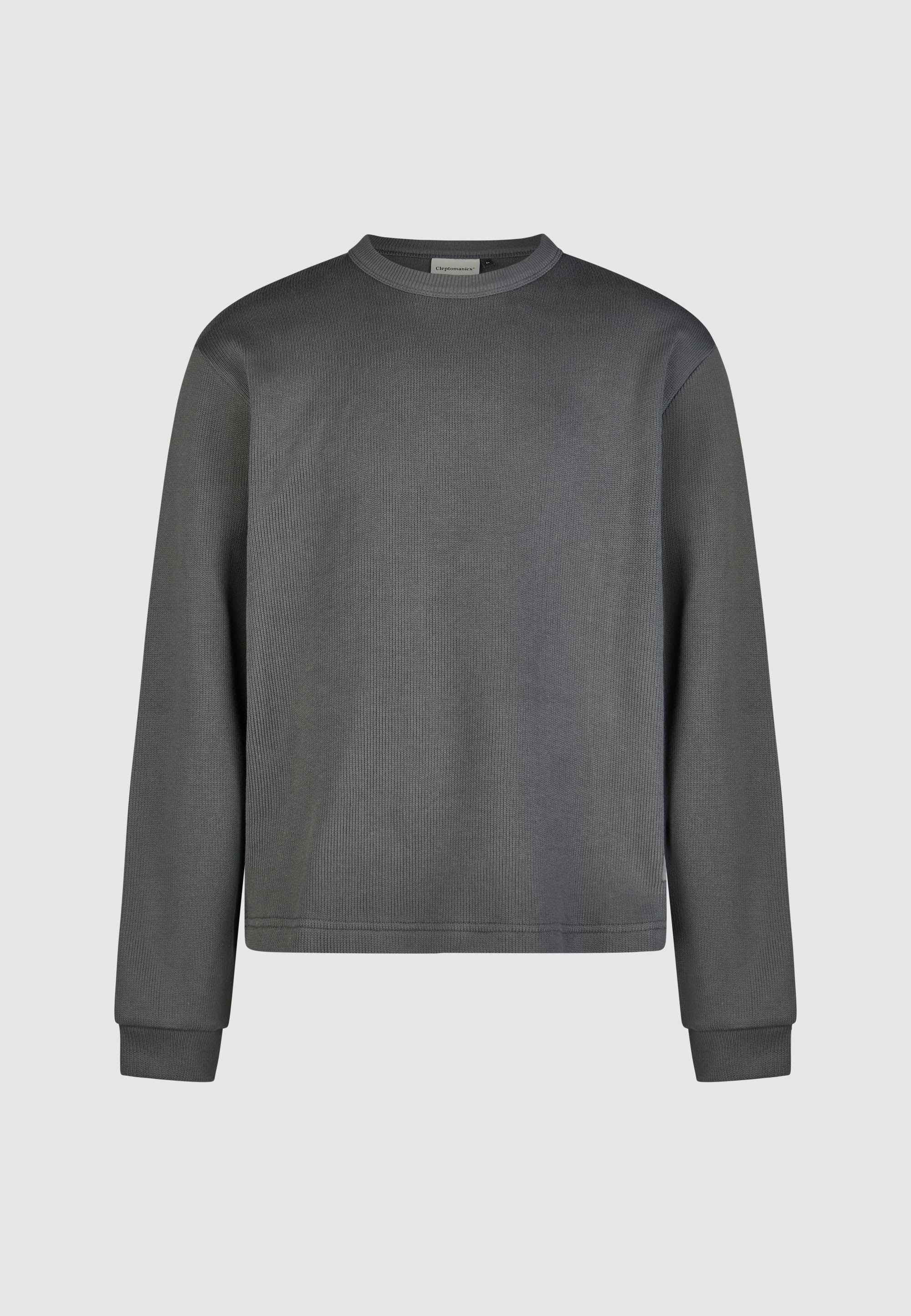cleptomanicx-double-crewneck-sweatshirt-bio-baumwolle-basic image 1
