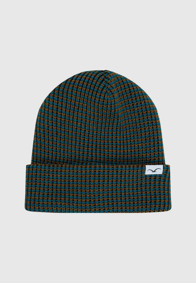cleptomanicx-trio-beanie-strickm-tze-wollmix-tricolore image 1