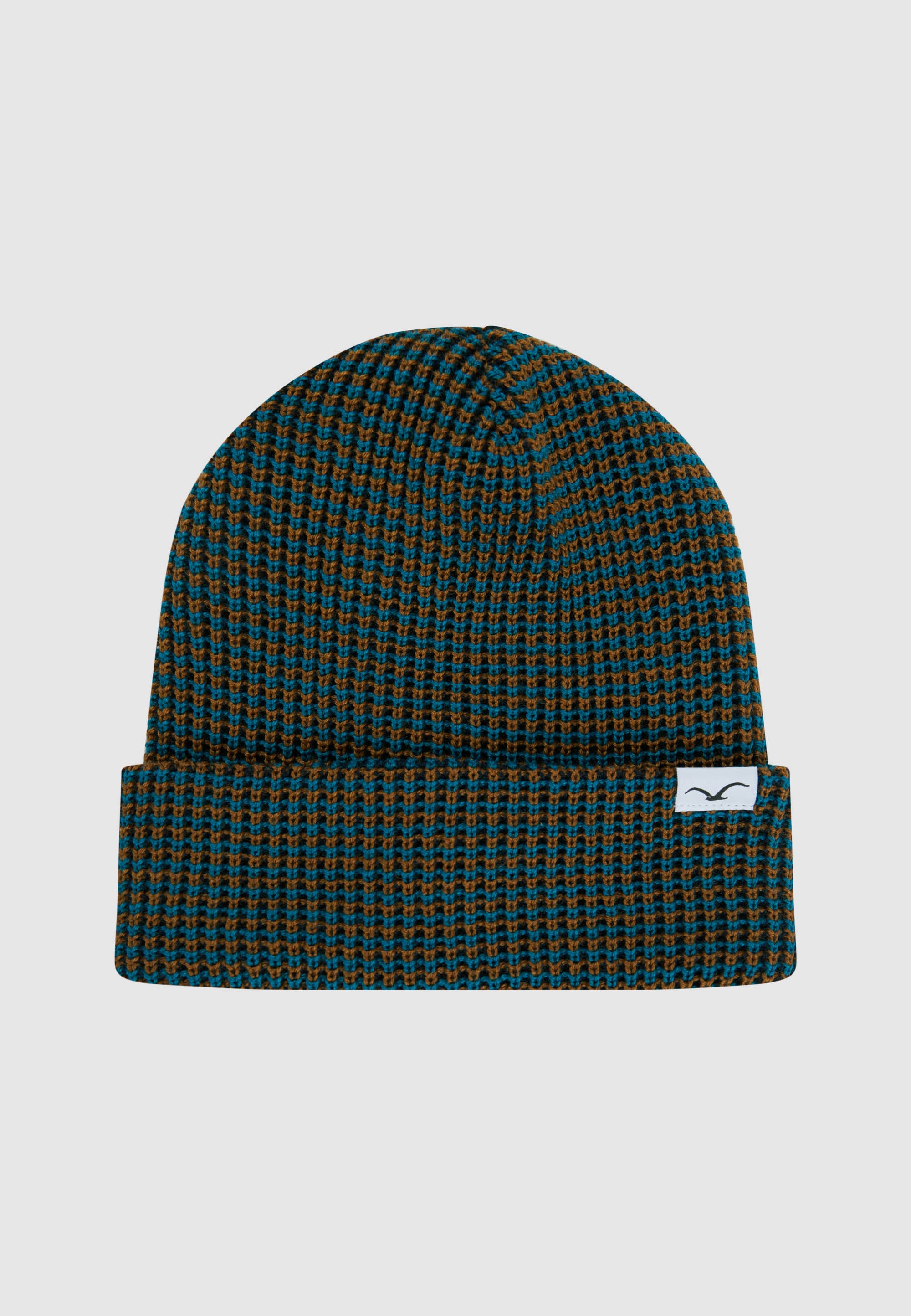 cleptomanicx-trio-beanie-strickm-tze-wollmix-tricolore image 1