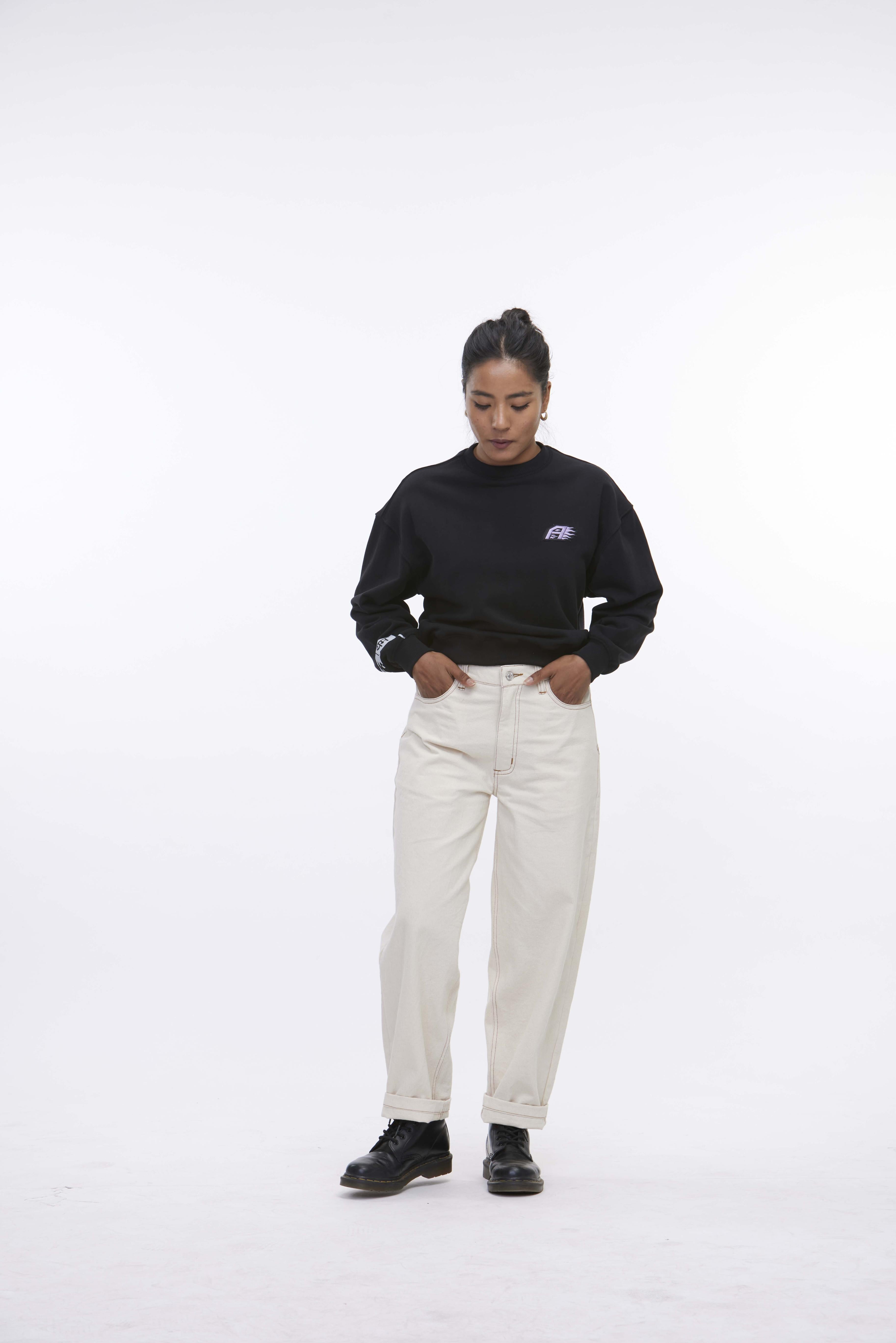 arniko-yama-black-sweater-schwarz-bio-baumwolle image 5