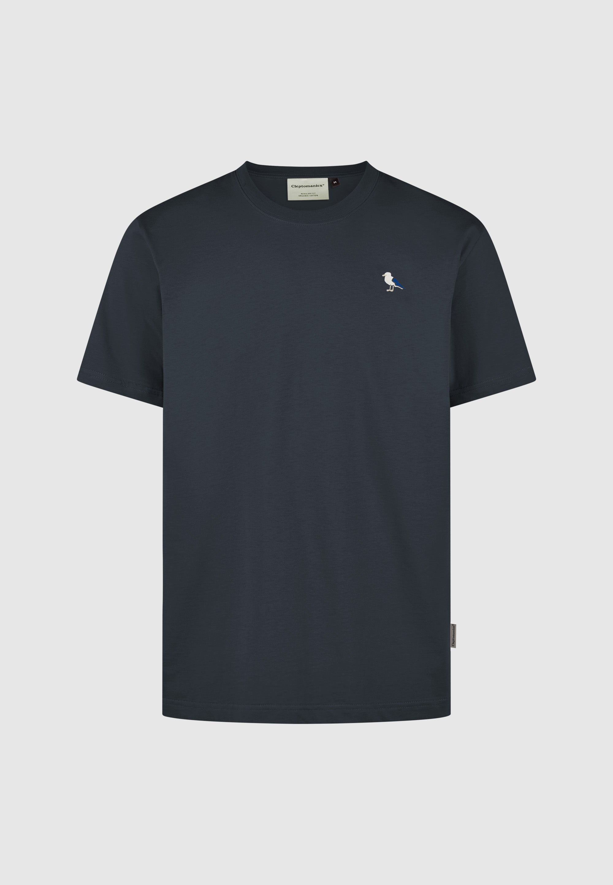 cleptomanicx-embro-gull-basic-tee-t-shirt-m-stickerei image 1