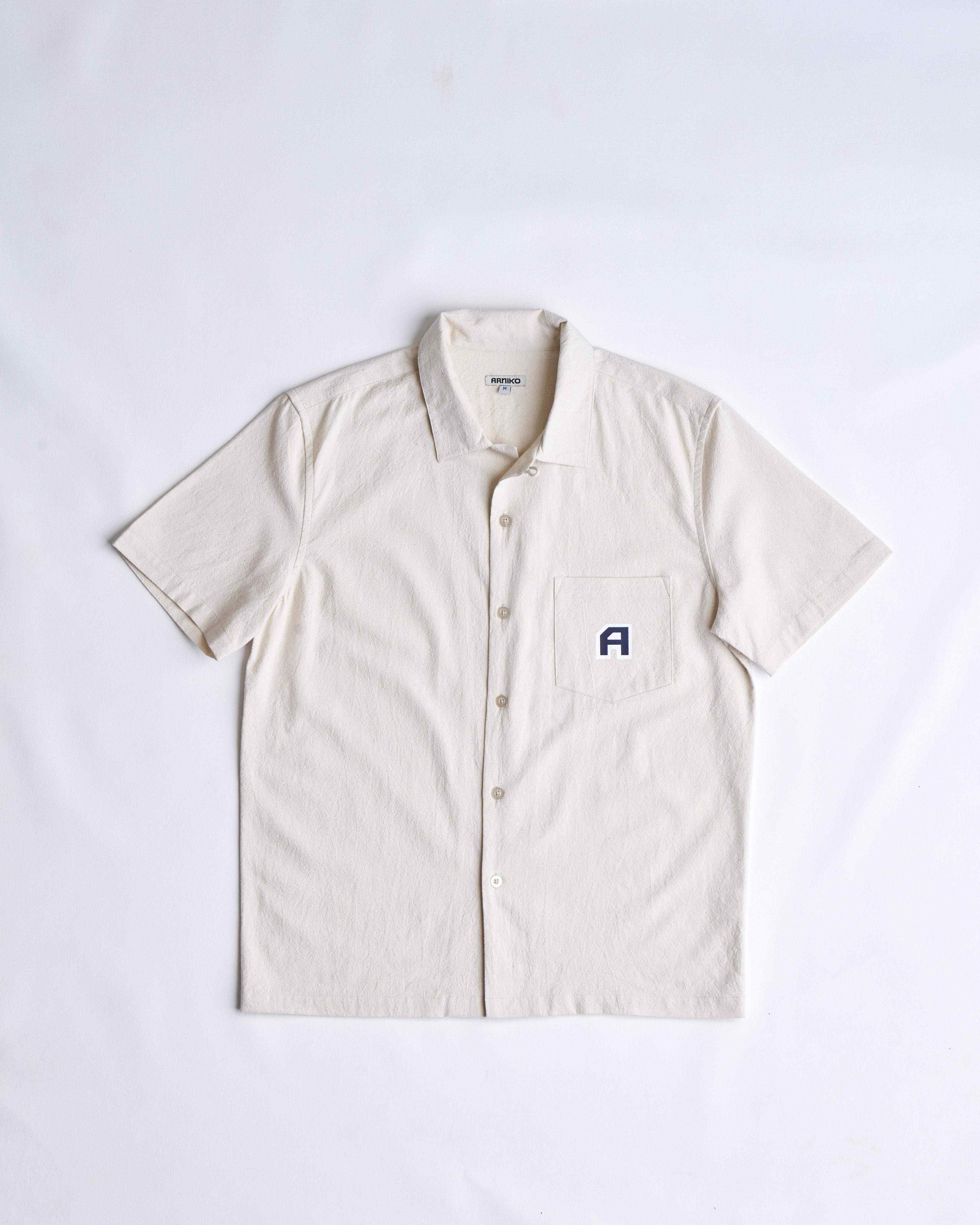 arniko-bobby-hemd-off-white-bio-baumwolle-sommer image 1