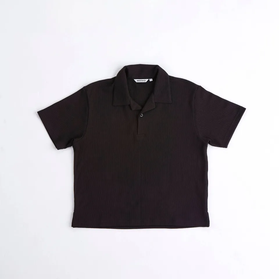 arniko-shirts-polo-cricket-cropped-poloshirt-schwarz image 1