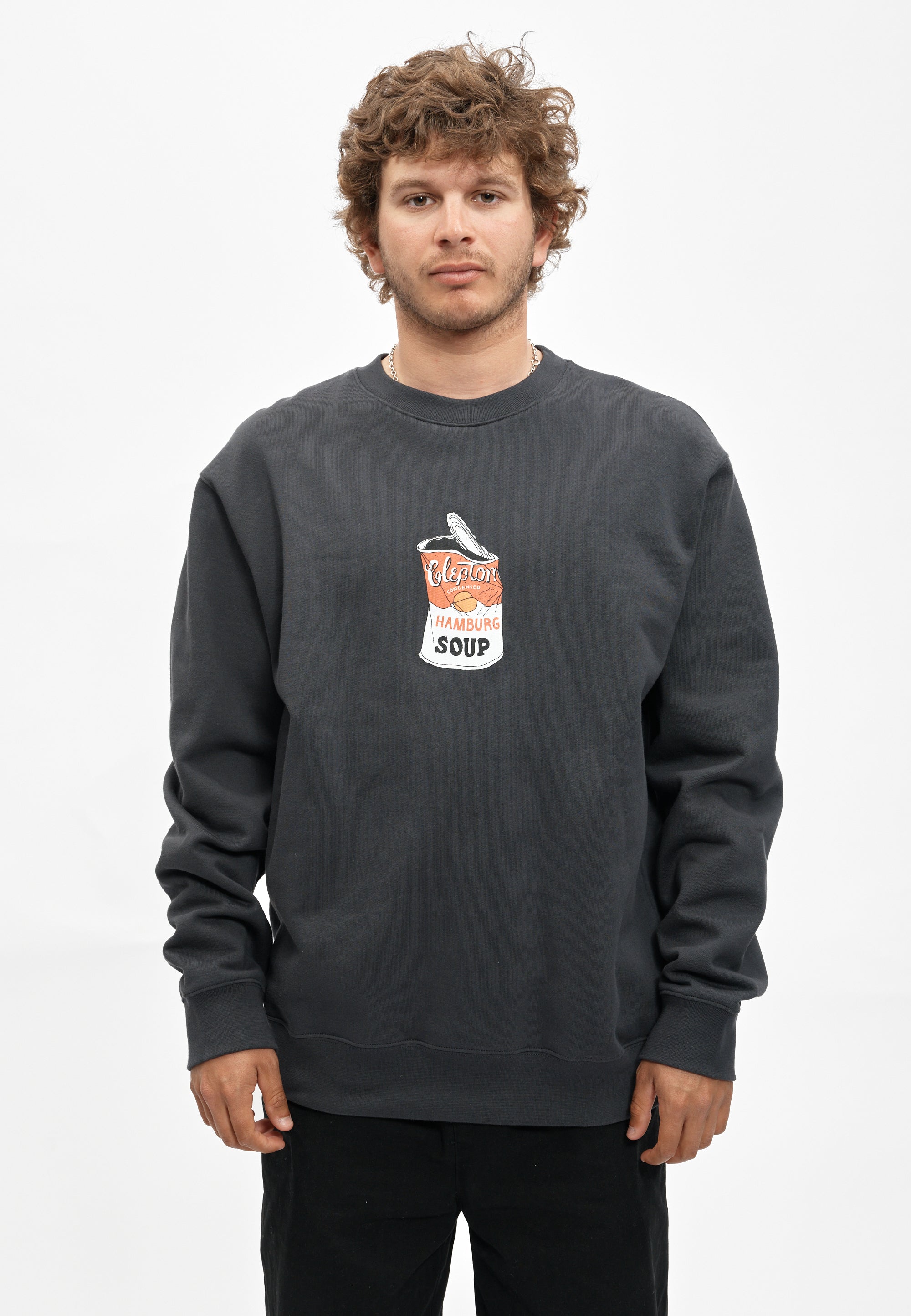 cleptomanicx-hamburg-soup-crewneck-sweatshirt-biobaumwolle image 3