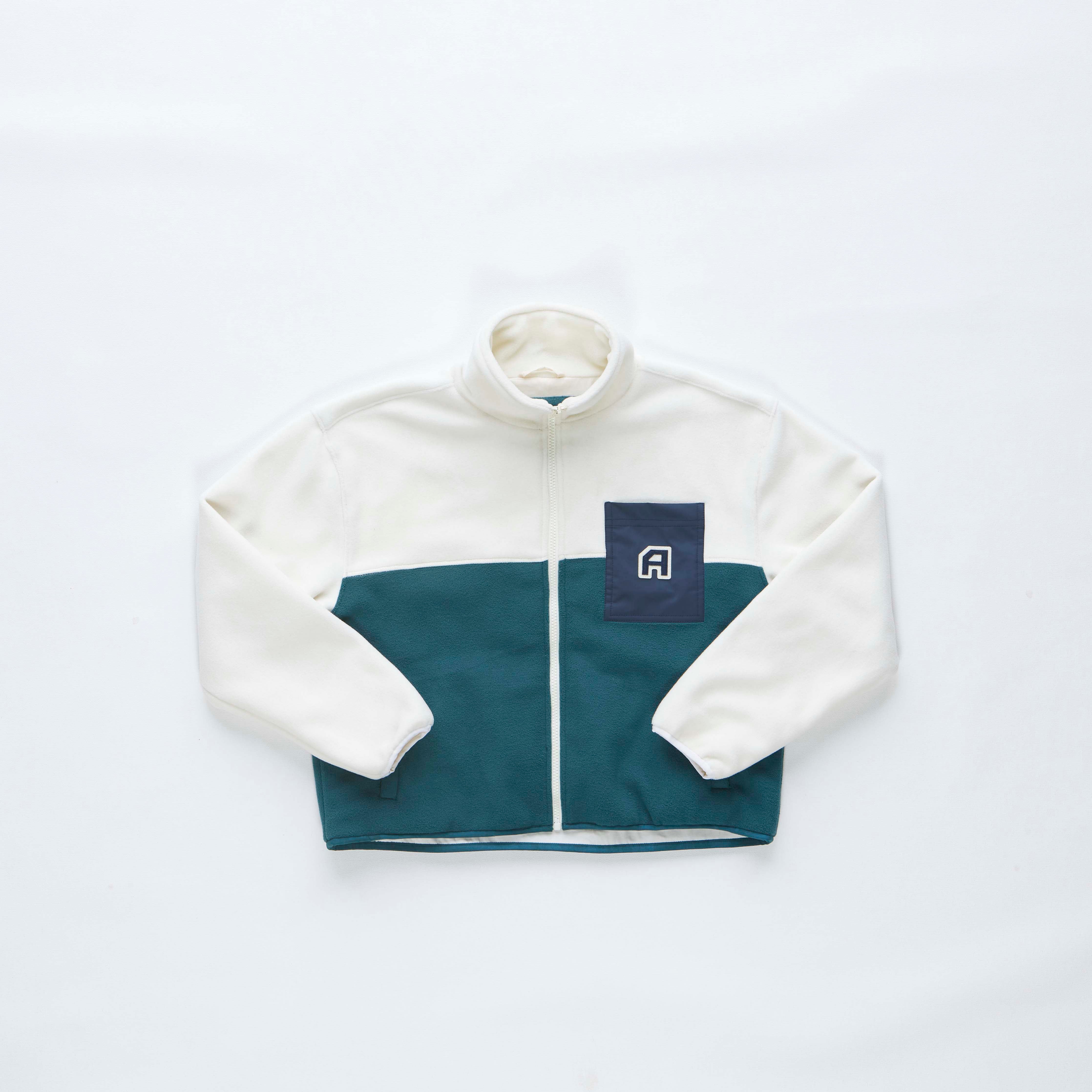 arniko-jackets-sandhya-white-turqoise-damenjacke-recycelt image 1