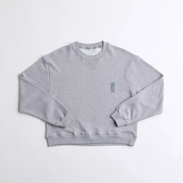 arniko-mustang-sweater-cropped-grau-bio-baumwolle image 1