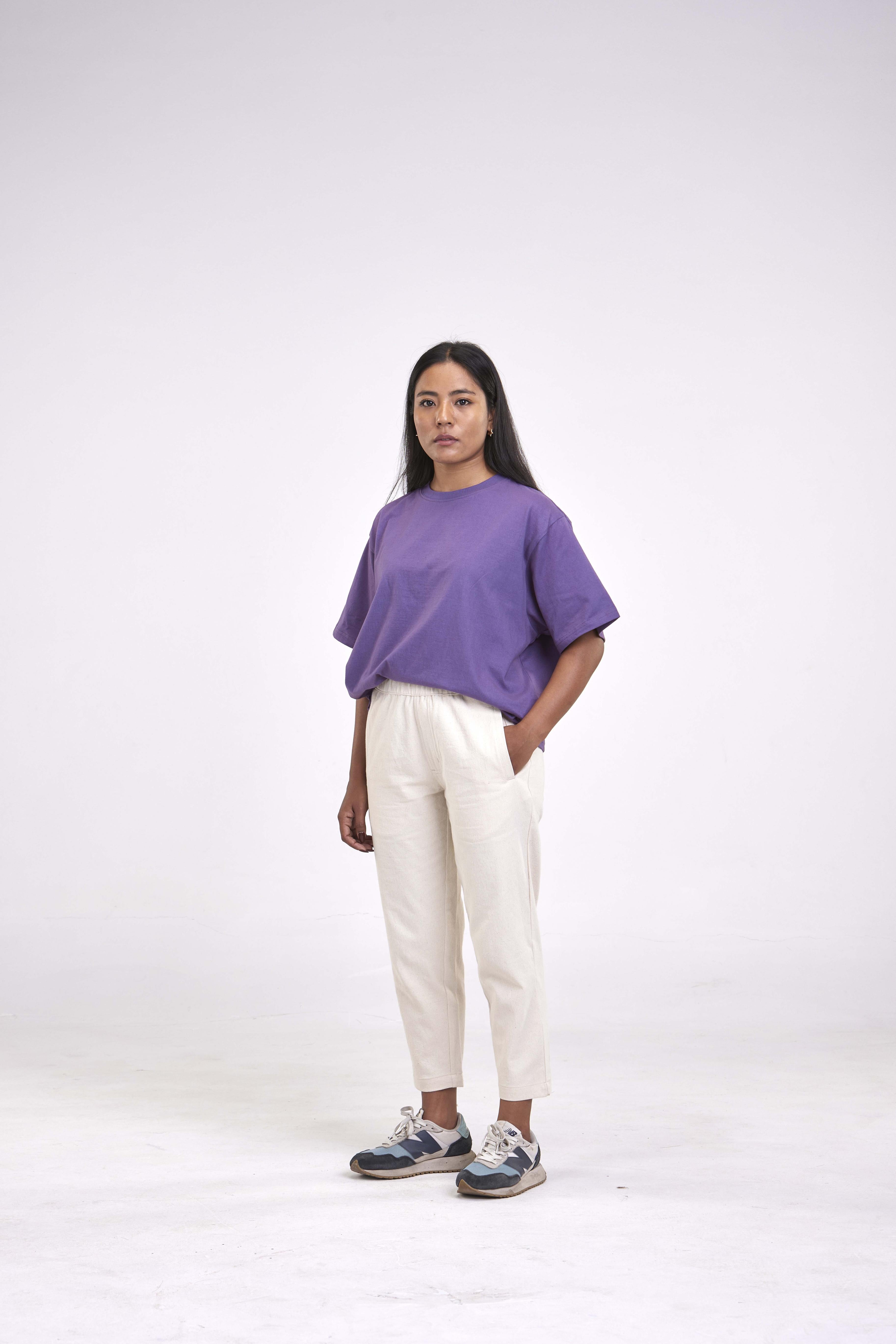 arniko-lisa-grape-t-shirt-damen-schulterfrei image 2