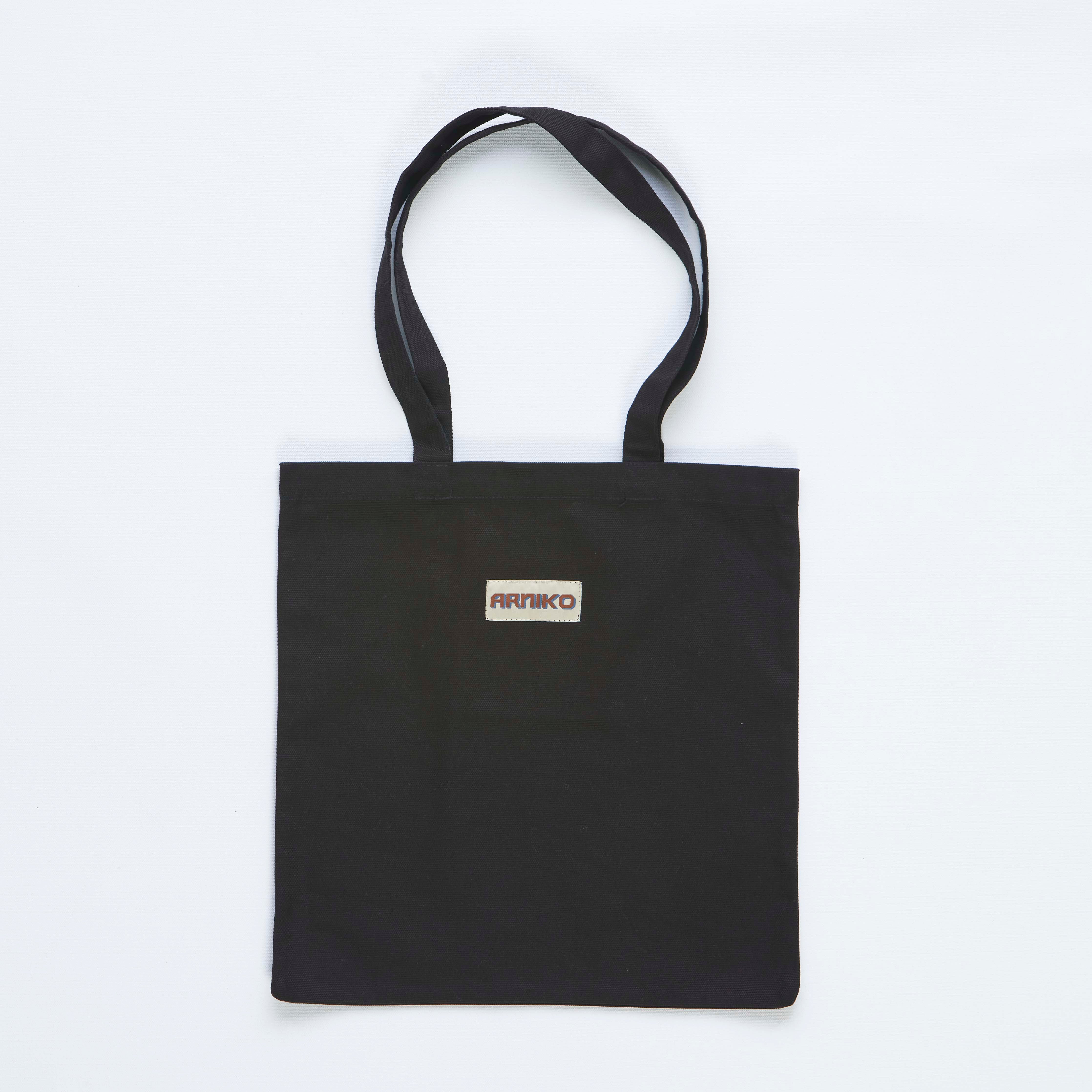arniko-bags-tote-bag-black-canvas-stofftasche-bio-canvas image 1