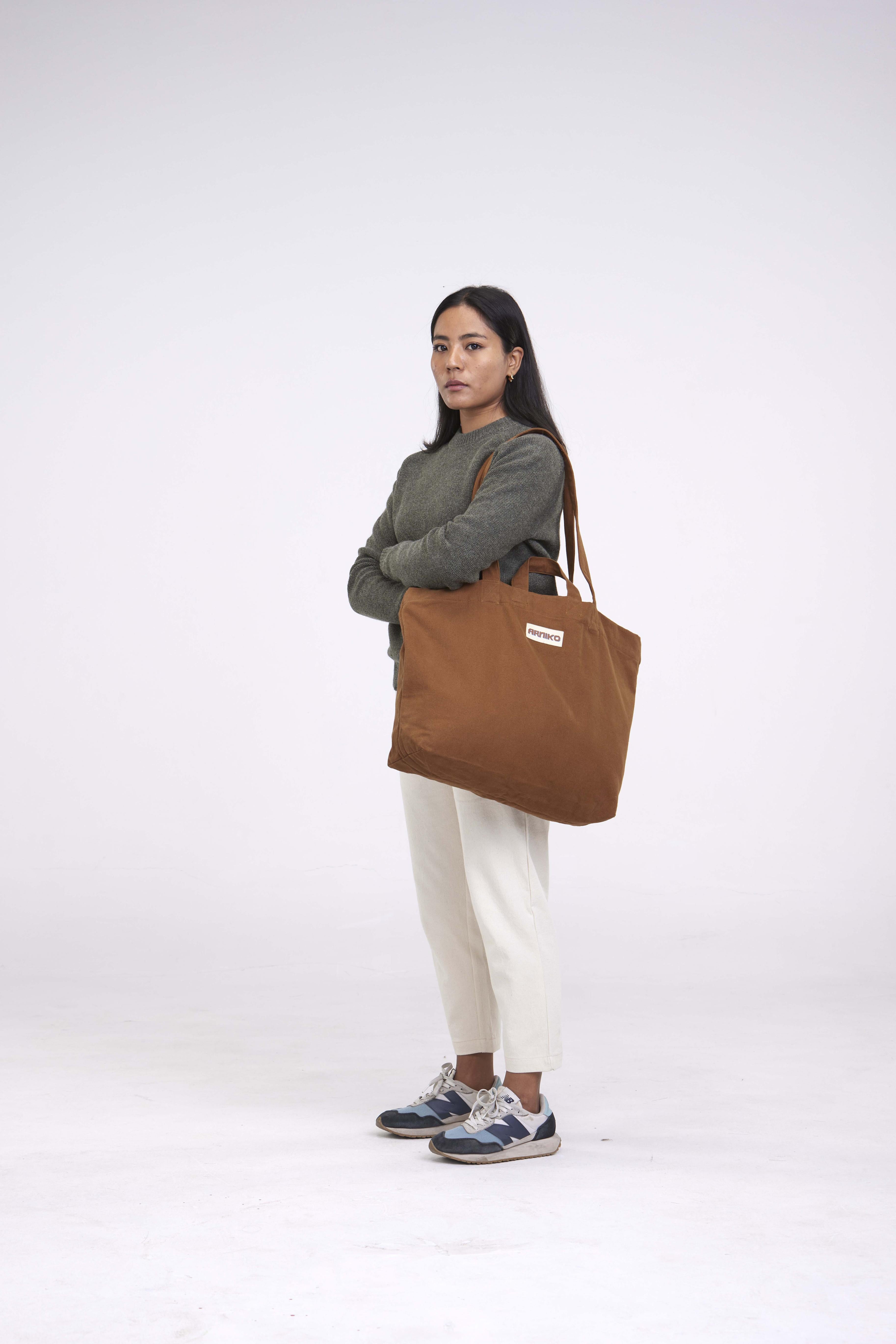 arniko-carrier-tawny-tasche-canvas-bio-baumwolle-shopper image 4