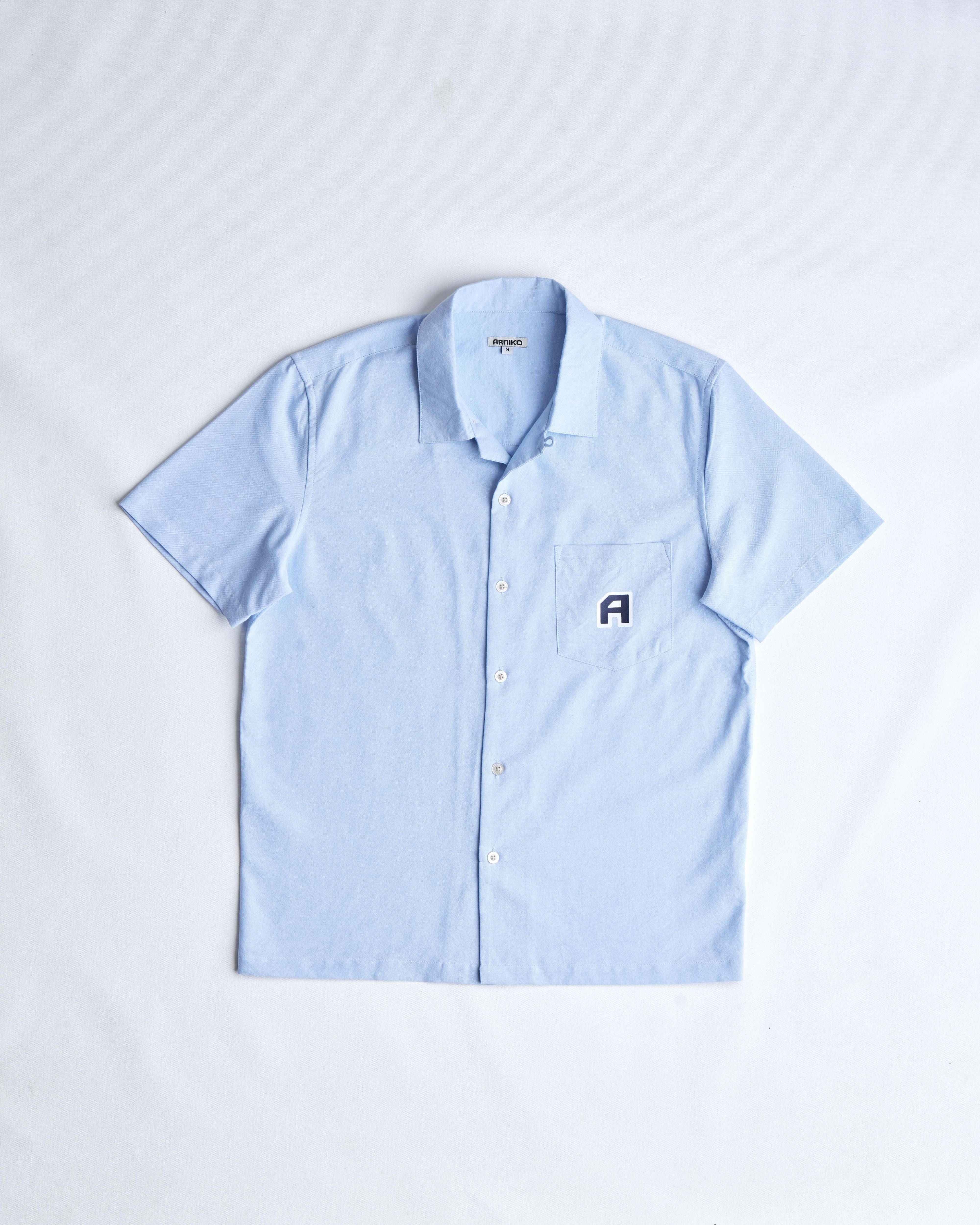 arniko-bobby-hemd-blue-chambray-herren-bio-baumwolle image 1
