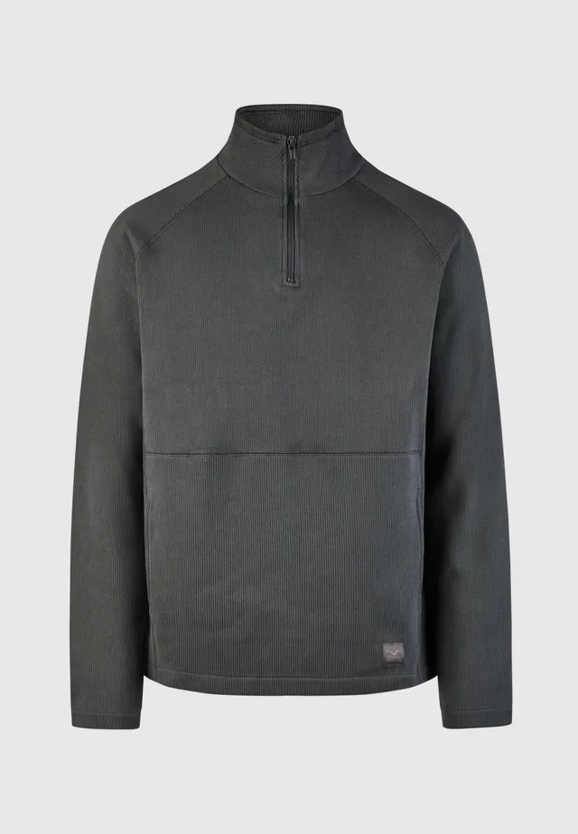 cleptomanicx-double-trainer-halfzip-biobaumwolle image 1