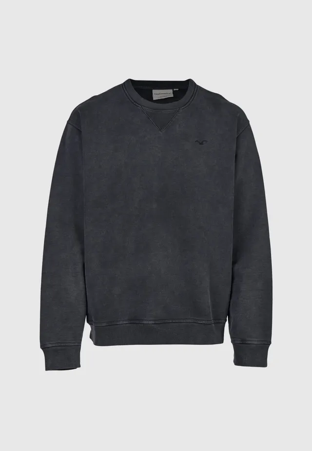 cleptomanicx-ligull-washed-boxy-crewneck-sweatshirt image 1