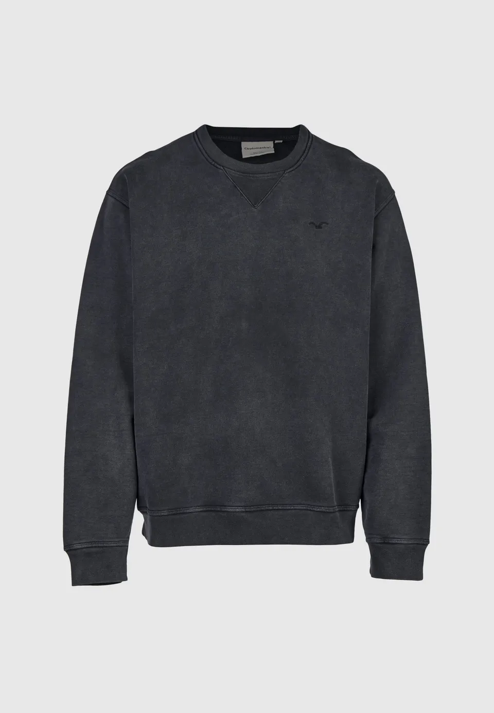 cleptomanicx-ligull-washed-boxy-crewneck-sweatshirt image 1