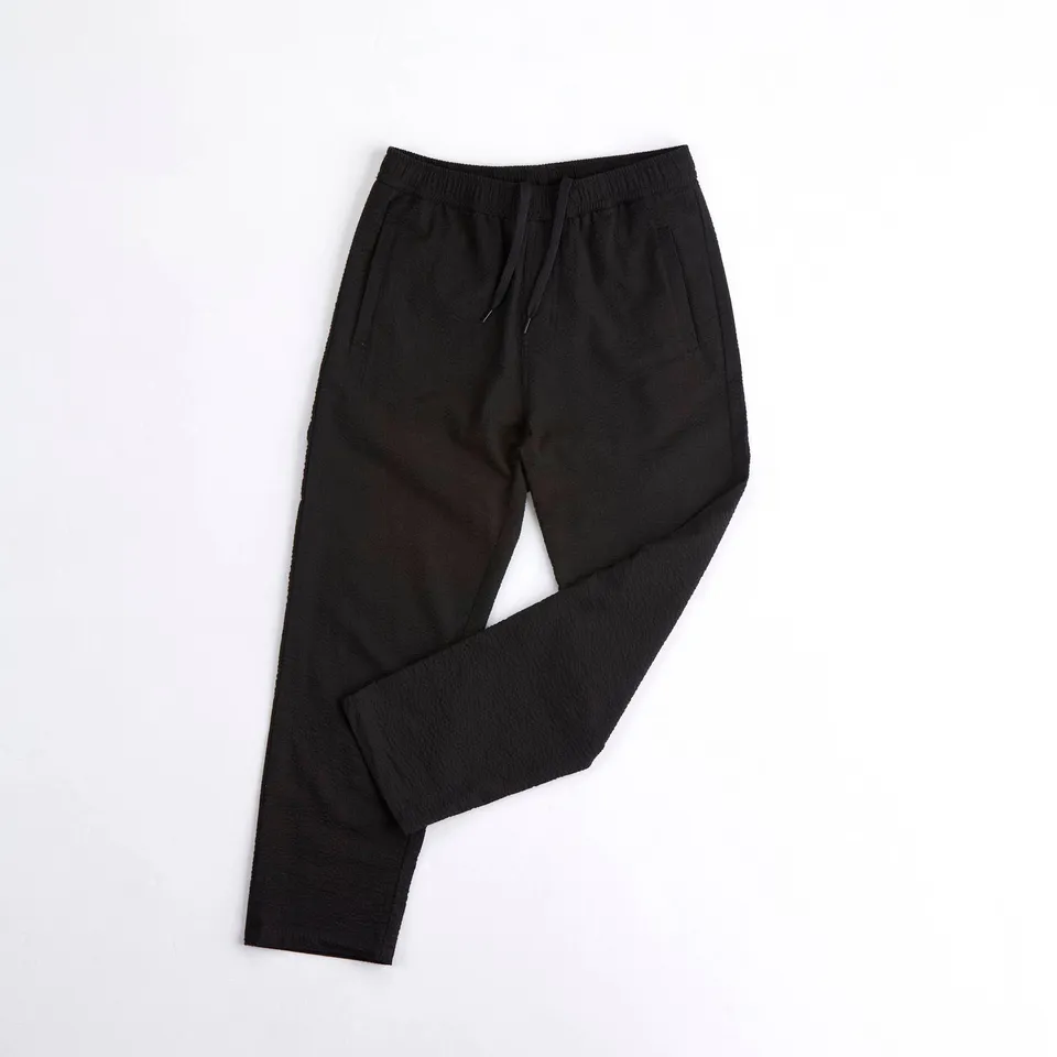 arniko-nigen-black-seersucker-hose-bio-baumwolle image 1