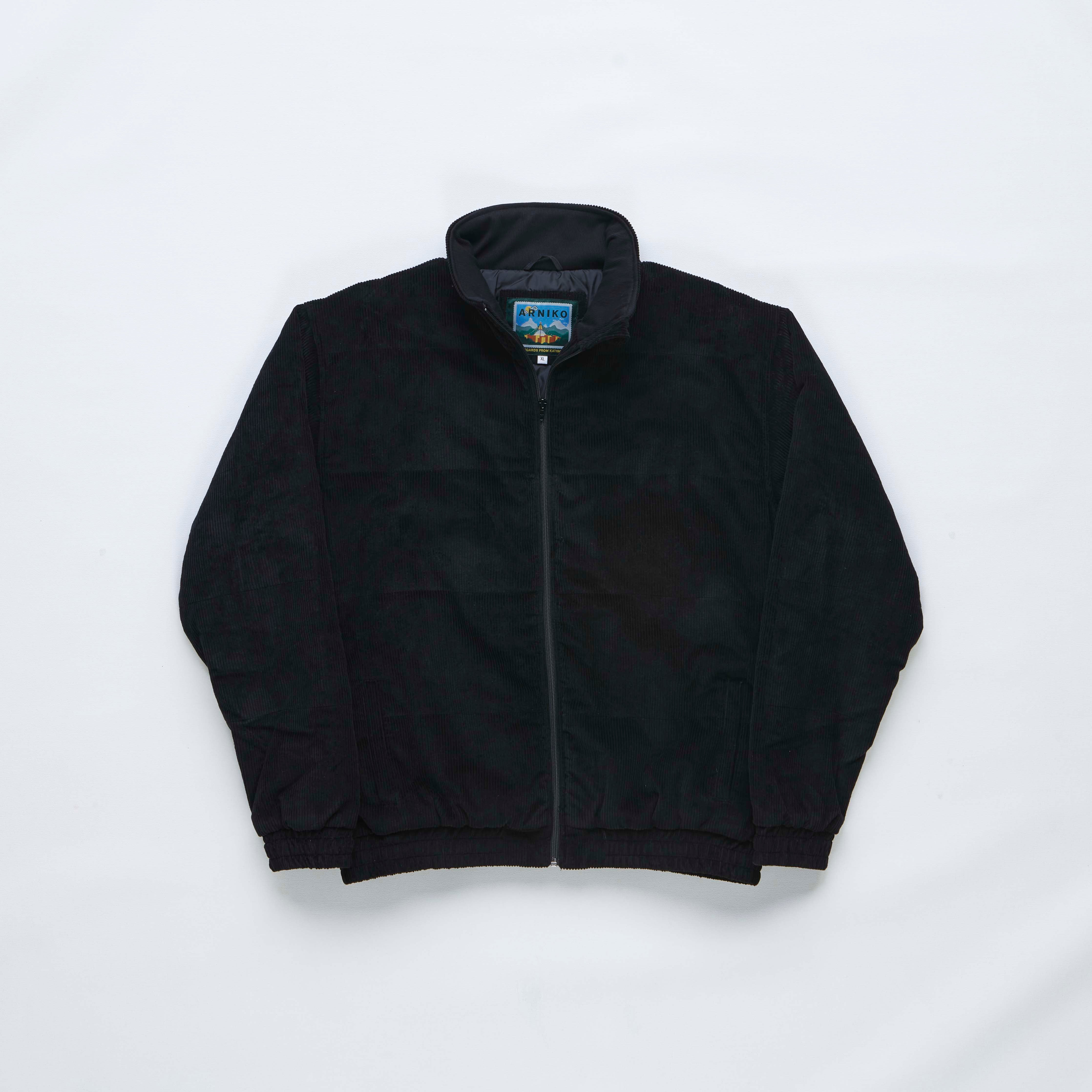 arniko-rubey-black-corduroy-jacke-schwarz-wattiert image 1