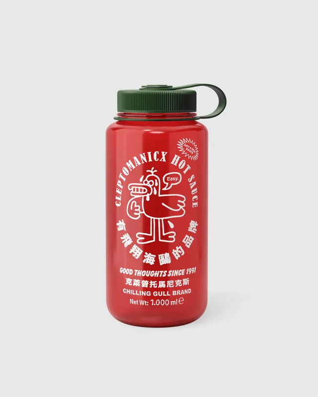 cleptomanicx-so-hot-nalgene-bottle-trinkflasche-os-grafik image 1