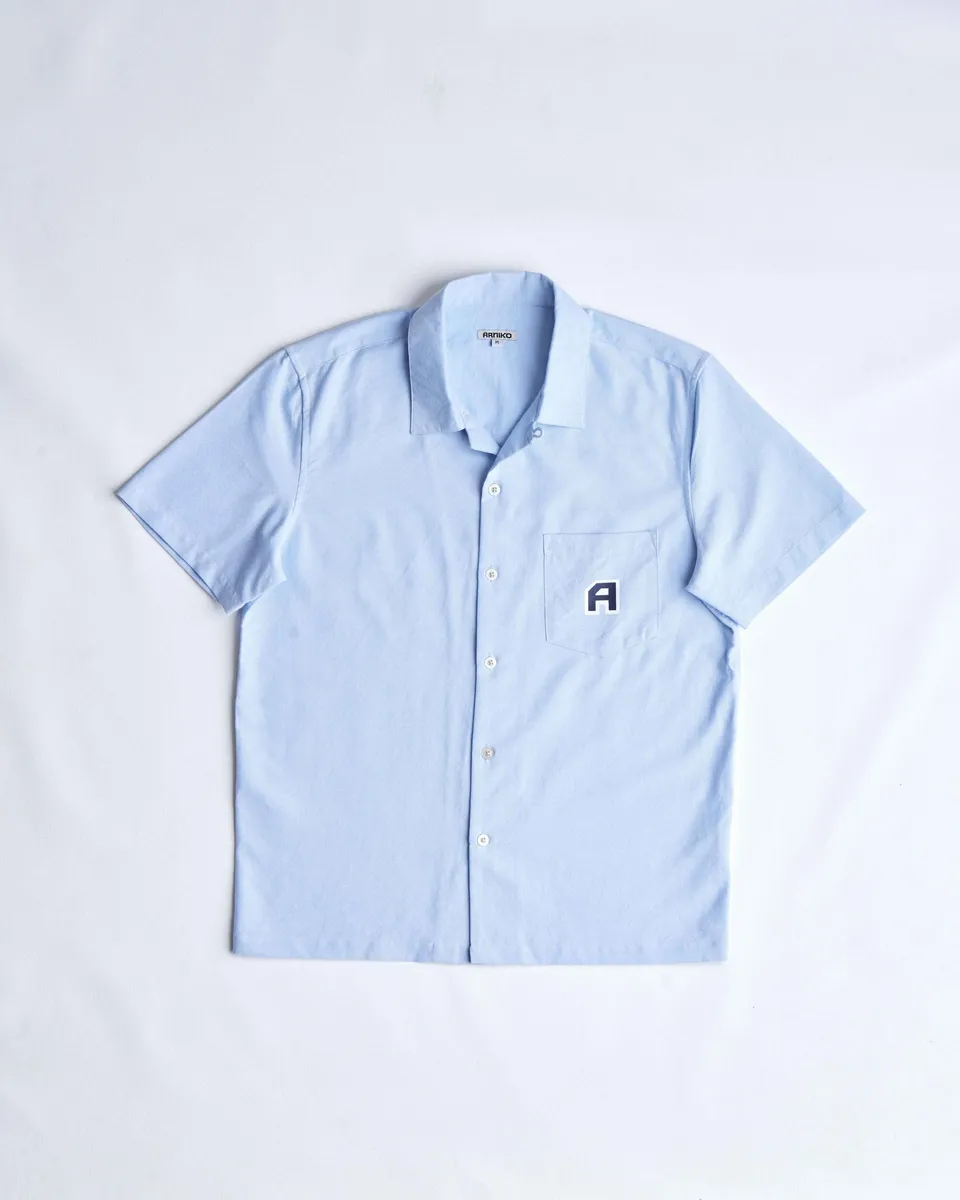 arniko-bobby-hemd-blue-chambray-herren-bio-baumwolle image 1