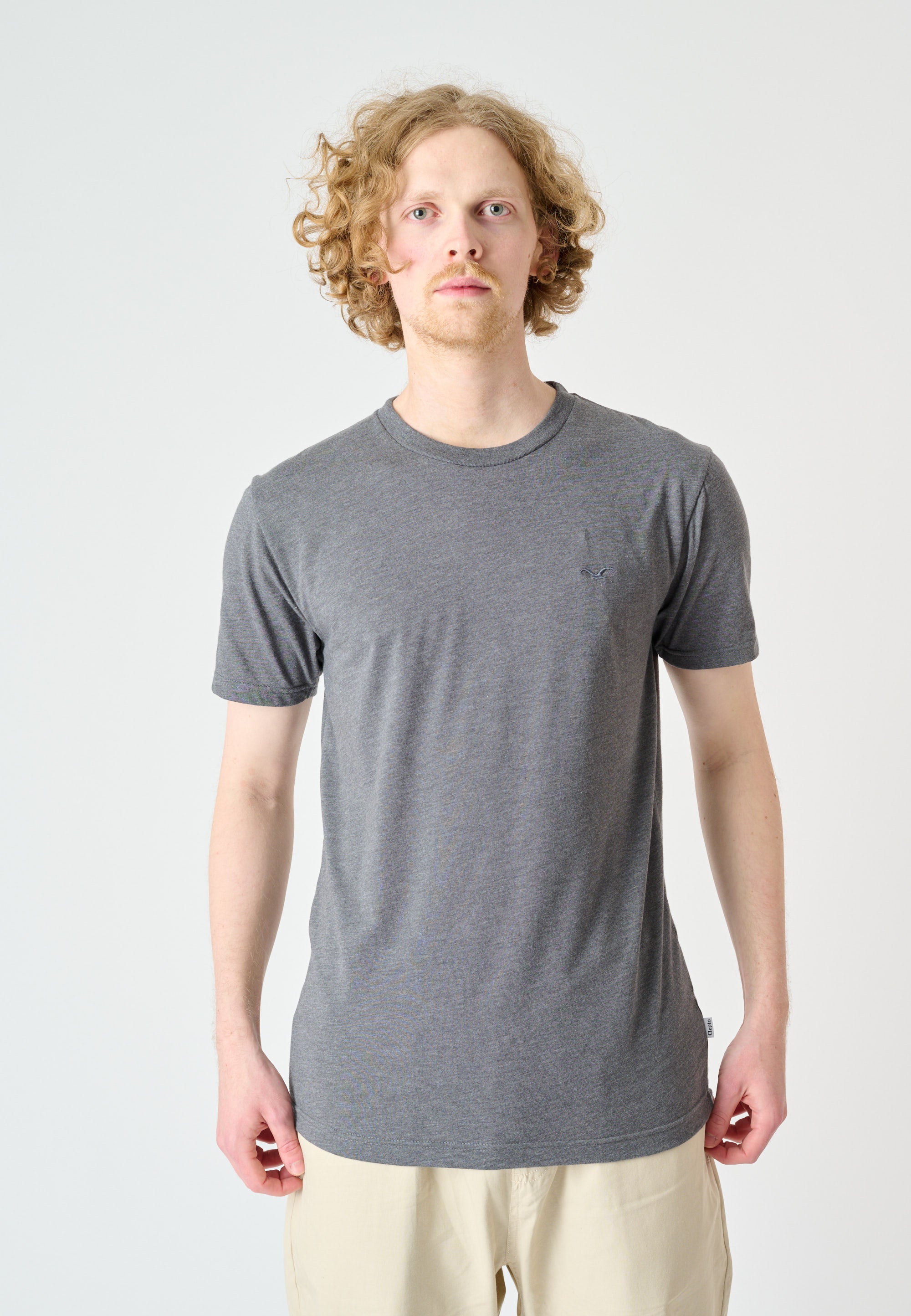 cleptomanicx-ligull-regular-heather-tee-t-shirt-melange-3 image 3