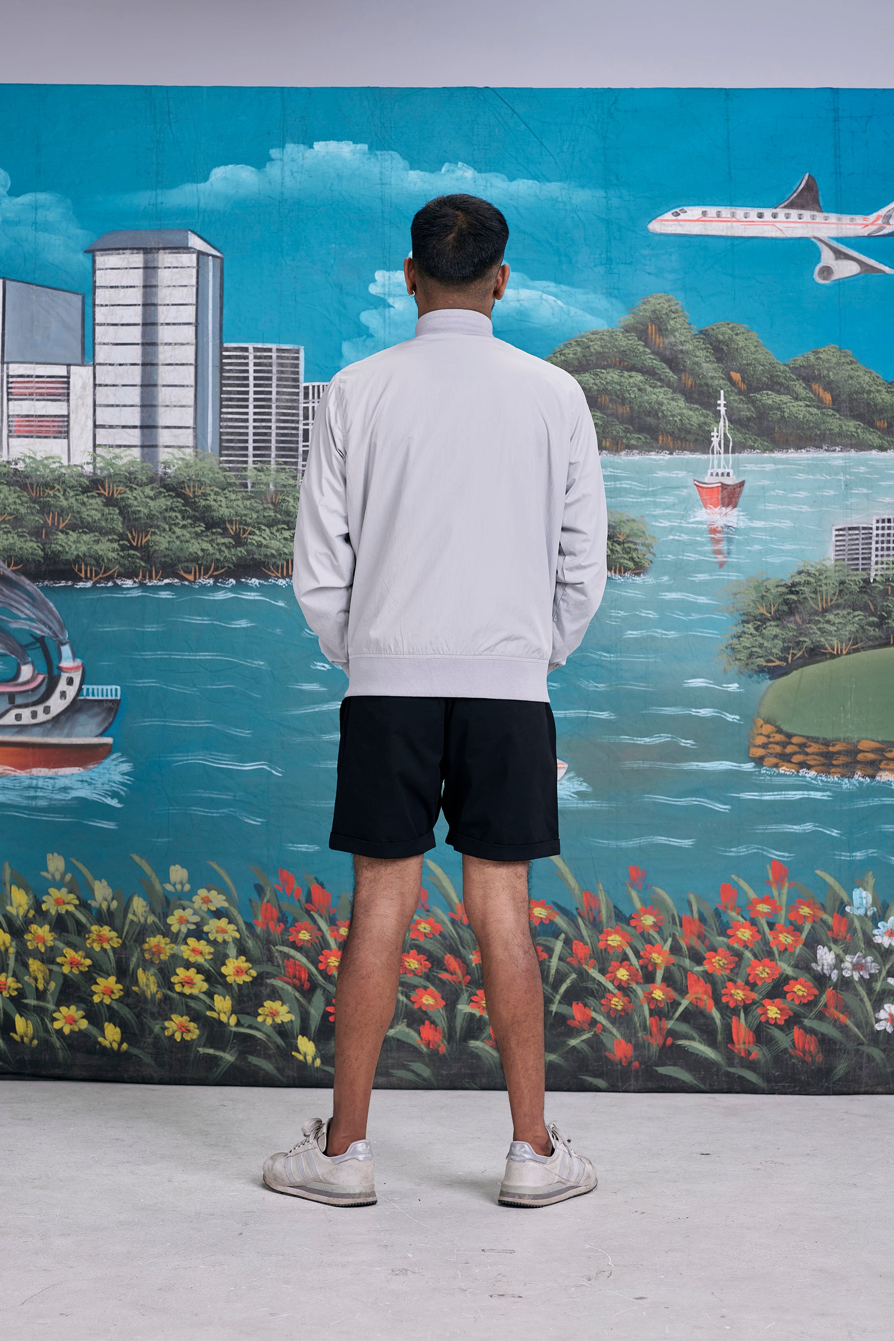 arniko-shorts-rishi-black-twill-shorts-bio-baumwolle image 3