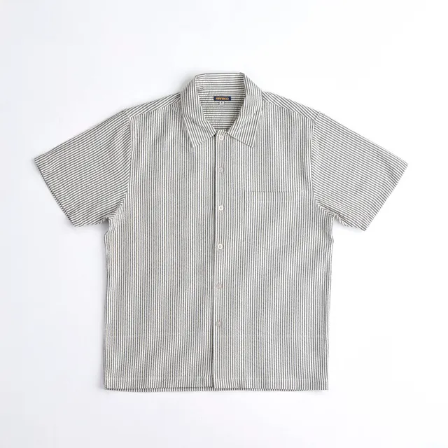arniko-shirts-bobby-green-white-hemd-seersucker image 1
