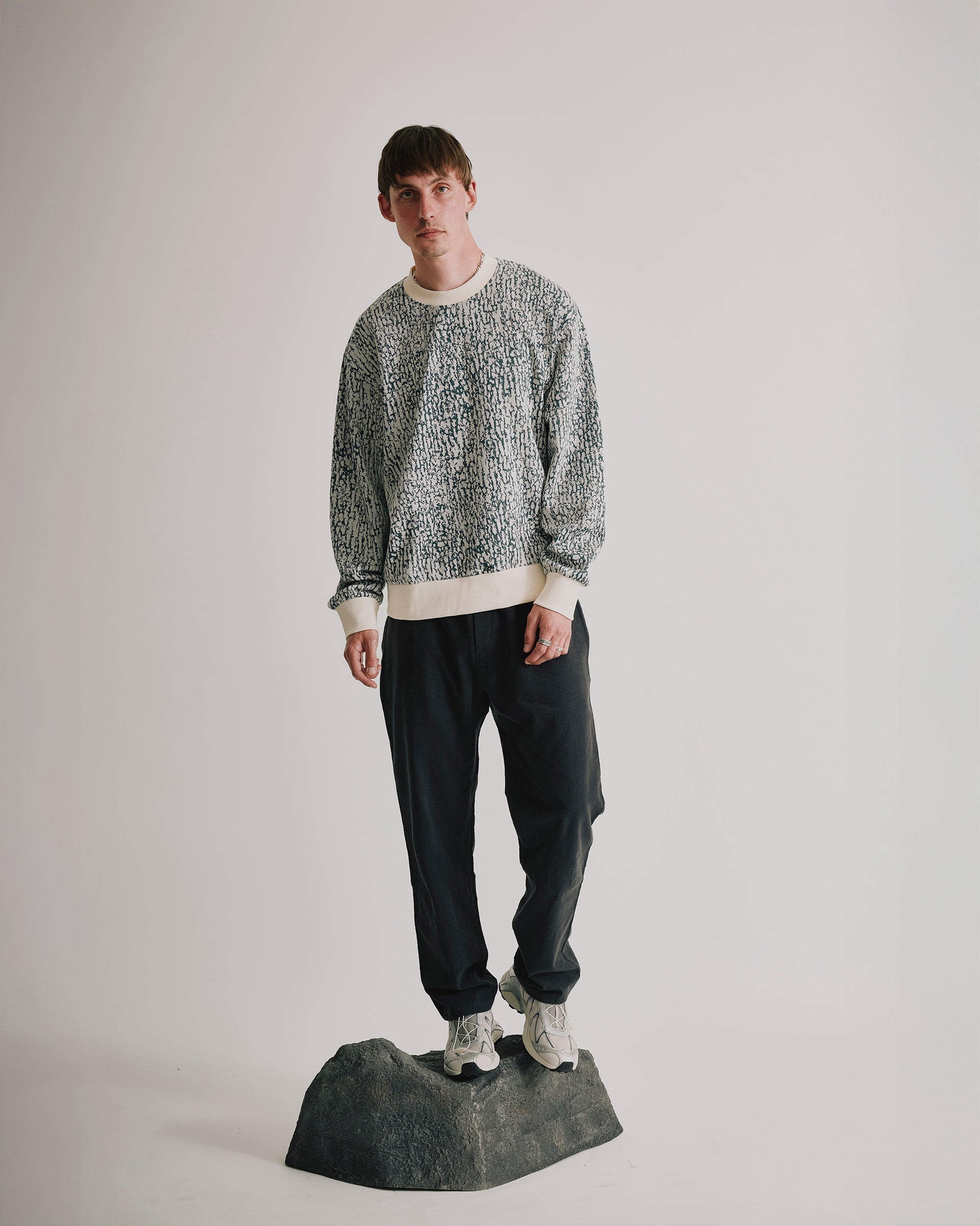 cleptomanicx-boxy-crewneck-crusty-sweatshirt-bio-print image 8