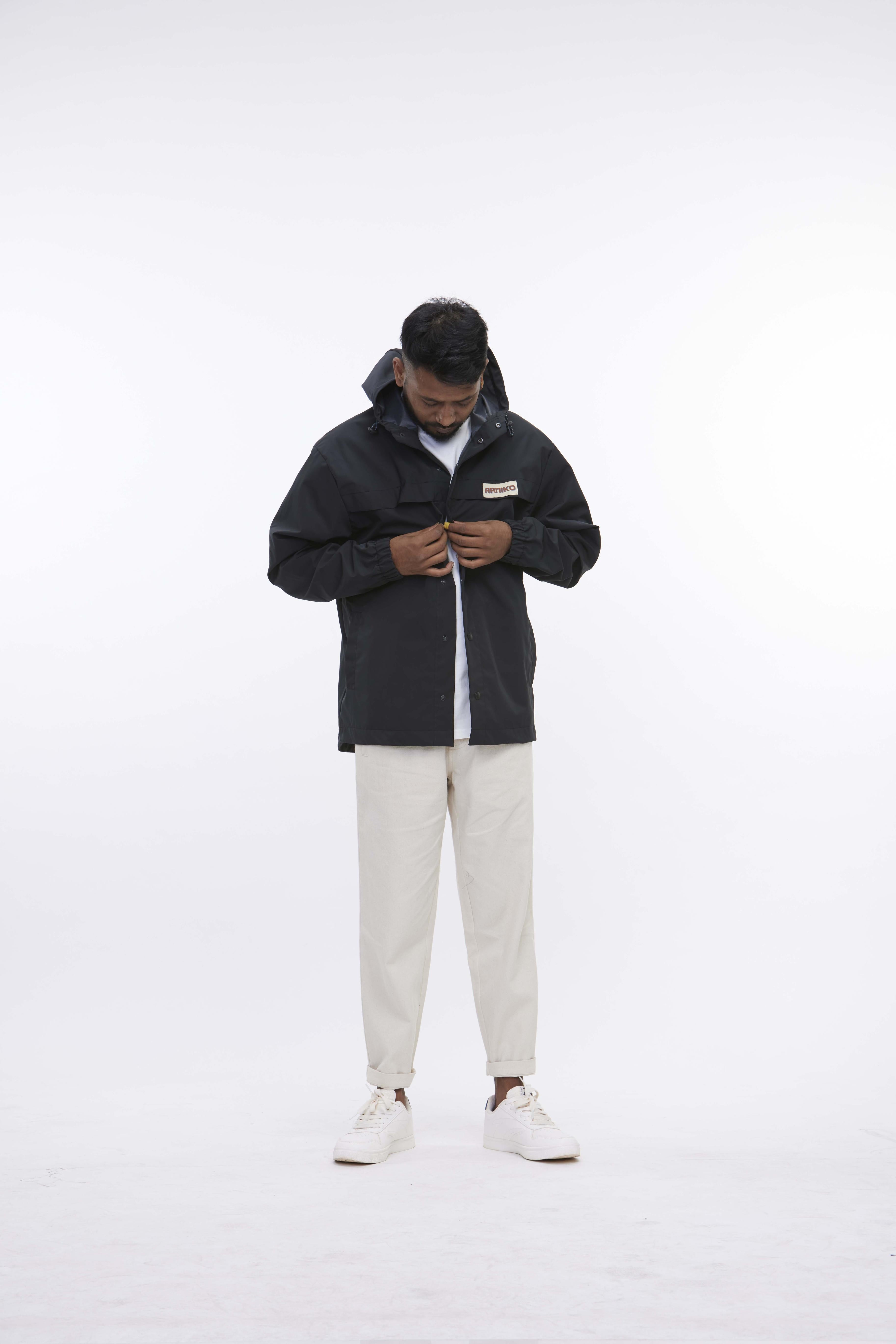 arniko-monsoon-jacke-olive-polyester-kapuze image 6